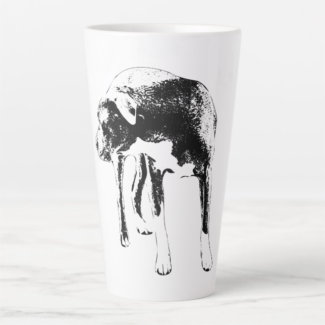 Taza De Café Latte Vigilancia nocturna de la cosecha (Anverso)