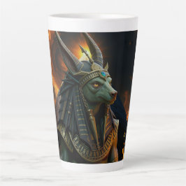 Taza De Café Latte Vigilante del Más Allá – Anubis. 
