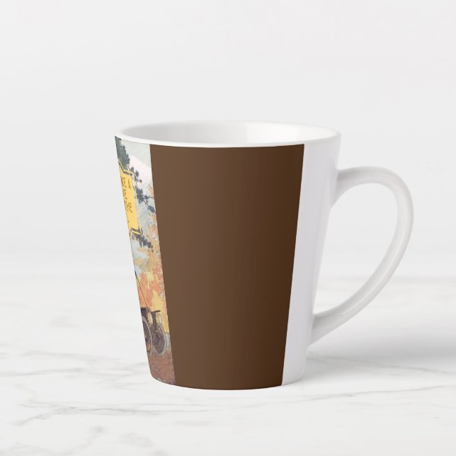 Taza De Café Latte Viñeta Woodland (Derecha)