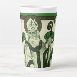 Taza De Café Latte Vintage - Erin Go Bragh - Felicitaciones de San Pa