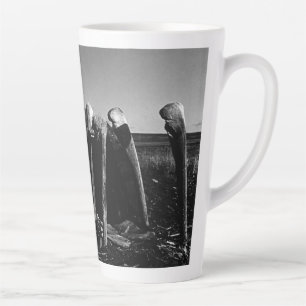 Taza De Café Latte Vintage eskimo esquimal vestido de piel Alaska igl