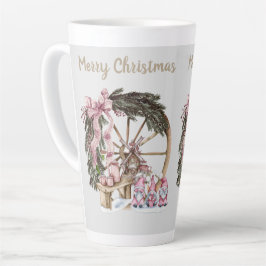 Taza De Café Latte Vintage Three Gnomes and Wagon Wheel