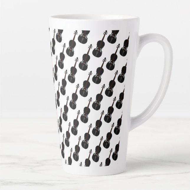 Taza De Café Latte violín (Derecha)