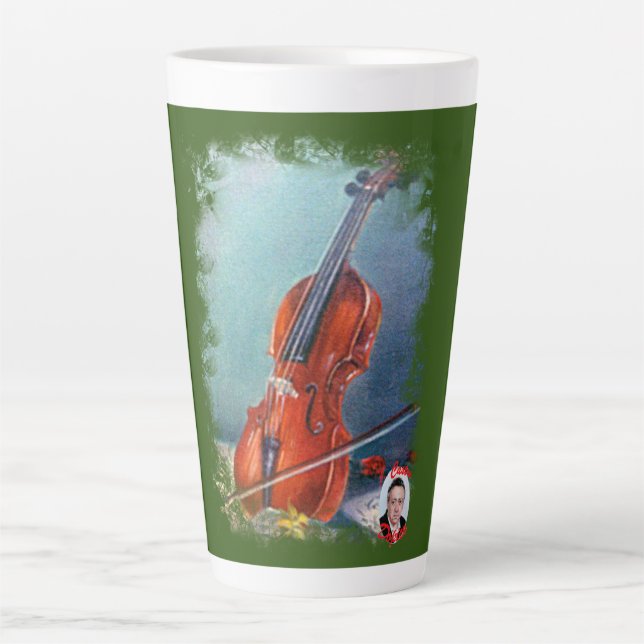 Taza De Café Latte Violín (Anverso)