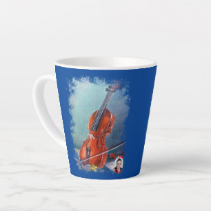 Taza De Café Latte Violín