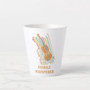 Taza De Café Latte Violin Fiddle Whisperer