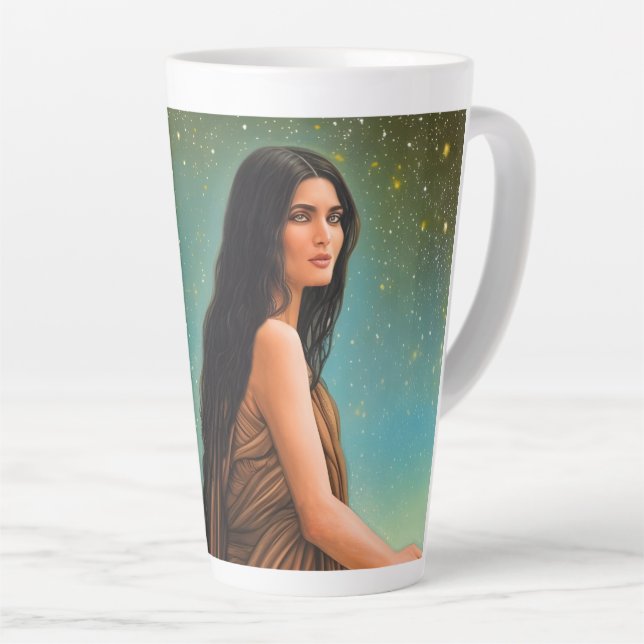 Taza De Café Latte Virgo (Ángulo derecho)