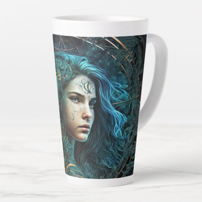 Taza De Café Latte Virgo (Ángulo derecho)