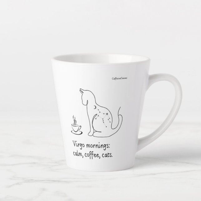 Taza De Café Latte Virgo Vibes Mug (Derecha)