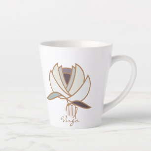 Taza De Café Latte Virgo Zodiac Boho Coffee Mug