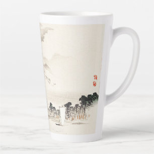 Taza De Café Latte Vista del Monte Fuji por Kōno Bairei
