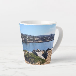 Taza De Café Latte Vista desde The Wedge, Newport Beach, California