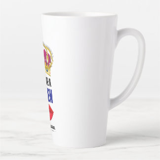 Taza De Café Latte Vive Como Un Café Reina.