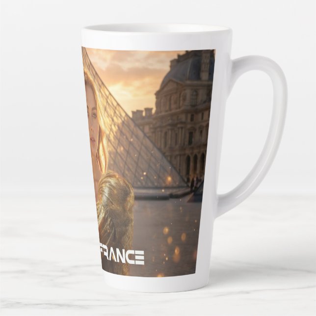 TAZA DE CAFÉ LATTE VIVE LA FRANCE - PARIS (Derecha)