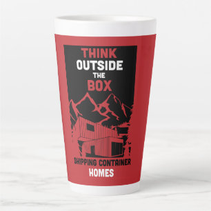 Taza De Café Latte Vivienda de contenedor de envío