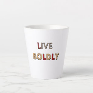 Taza De Café Latte Vivir con valentía