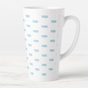 Taza De Café Latte VOID//CRACKED: Entrar en el Abismo Eléctrico