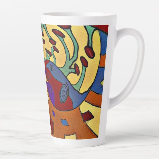 Taza De Café Latte Volar hacia arriba (Derecha)