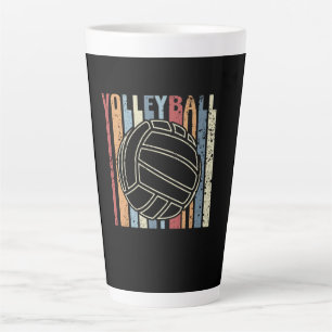 Taza De Café Latte Voleibol Retro Vintage