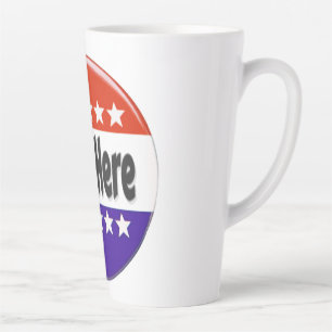 Taza De Café Latte Votar aquí