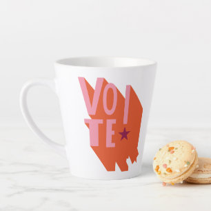 Taza De Café Latte ¡VOTEN! Elección