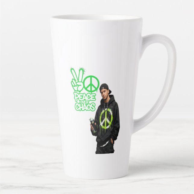 Taza De Café Latte Voz de Paz (Derecha)