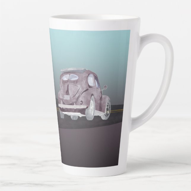 Taza De Café Latte VW Split Oval Bug Latte Mug (Derecha)