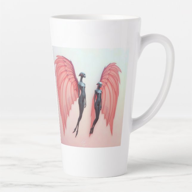 Taza De Café Latte „Wächterinnen der Zwischenwelt“   (Derecha)