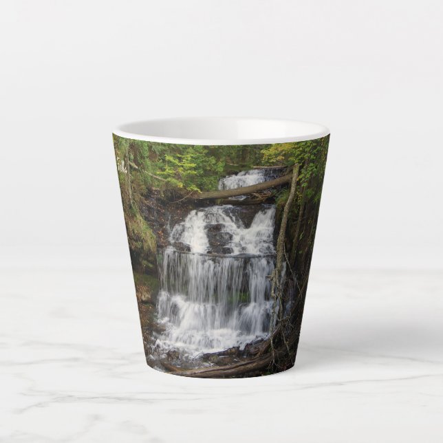 Taza De Café Latte Wagner Falls latte mug (Anverso)