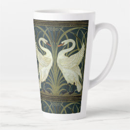 Taza De Café Latte Walter Crane Swan & Rush and Iris Victorian 