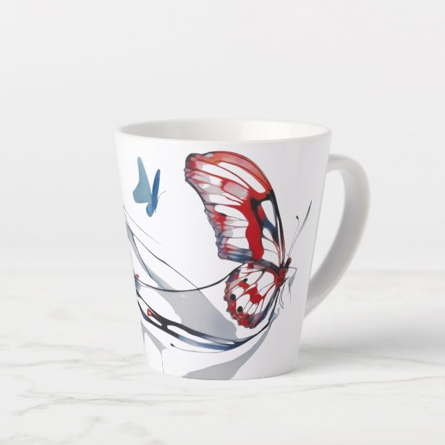 Taza De Café Latte Waterfly 3 (Ángulo derecho)