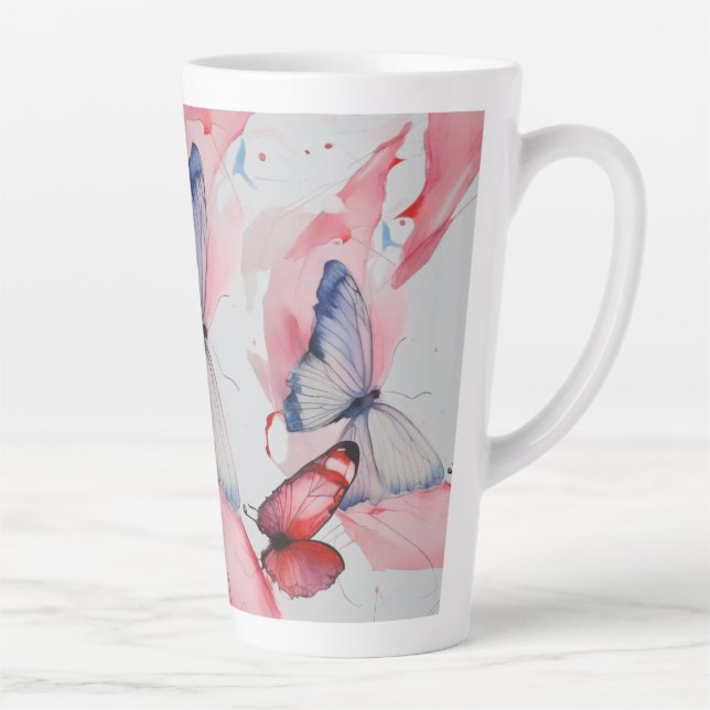Taza De Café Latte Waterfly 4 (Derecha)