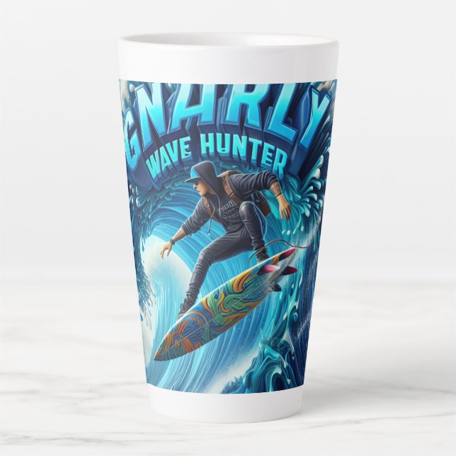 Taza De Café Latte Waves & Wanderlust Collection (Anverso)