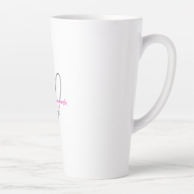 Taza De Café Latte Web Within – Arte de Fuerza Oculta (Derecha)