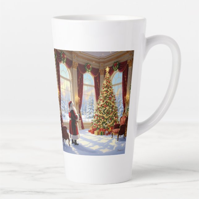 Taza De Café Latte „Weihnachtliche Harmonie“ (Derecha)