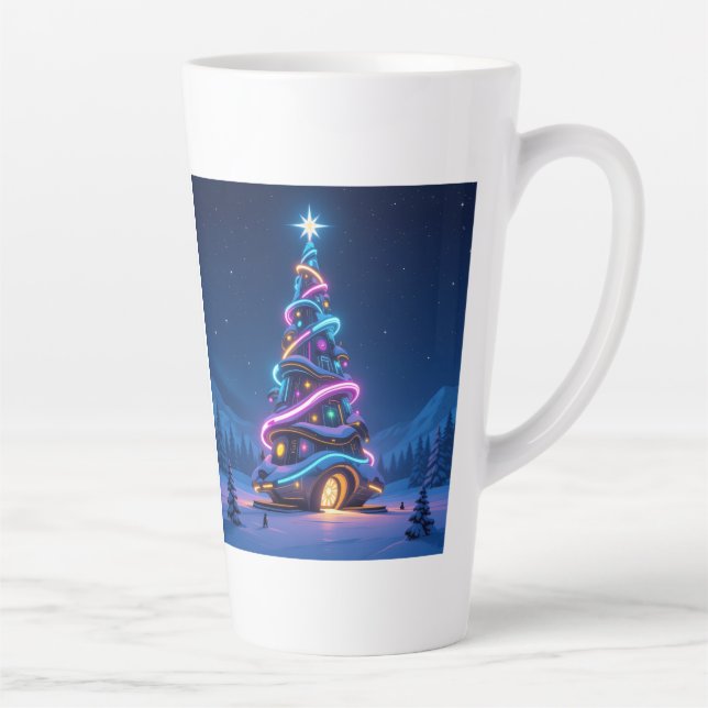Taza De Café Latte „Weihnachtliche Harmonie“ (Derecha)