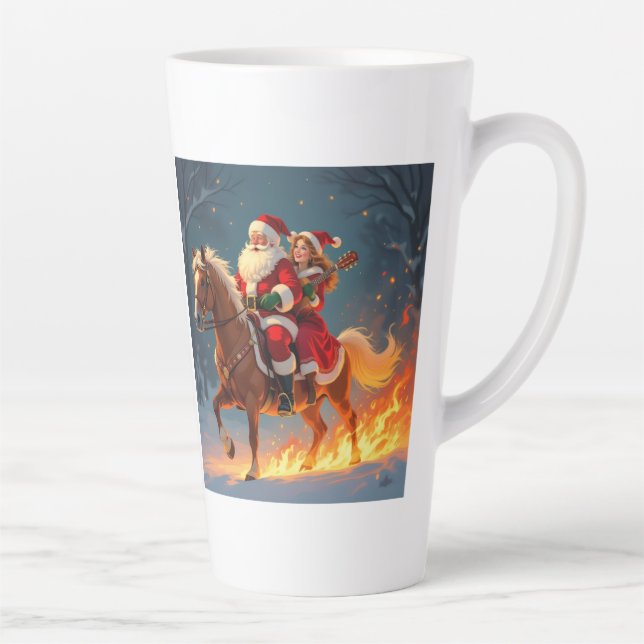 Taza De Café Latte „Weihnachtliche Harmonie“ (Derecha)