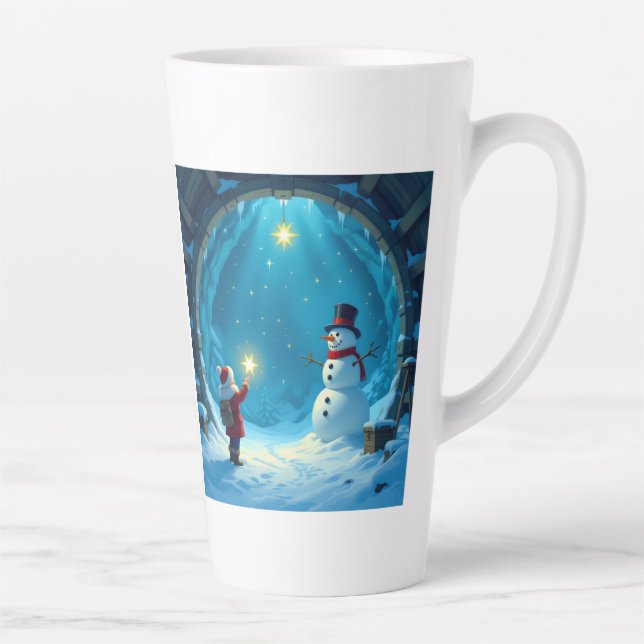 Taza De Café Latte „Weihnachtliche Harmonie“ (Derecha)