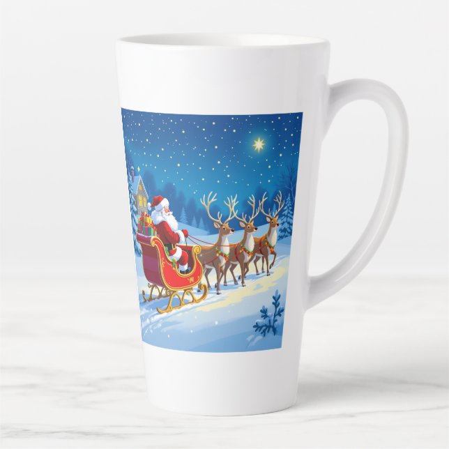 Taza De Café Latte „Weihnachtliche Harmonie“ (Derecha)