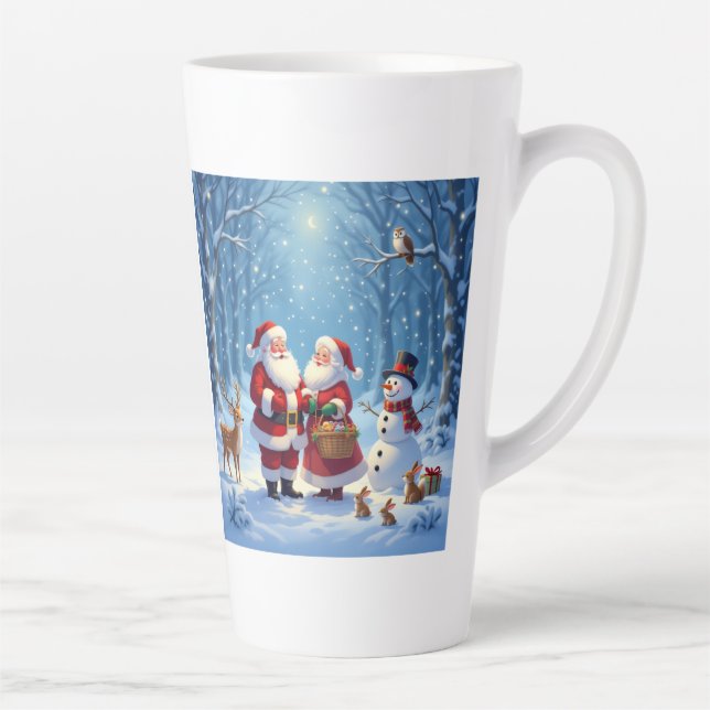 Taza De Café Latte „Weihnachtliche Harmonie“ (Derecha)