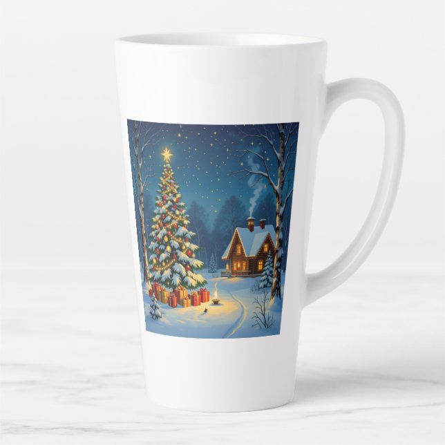 Taza De Café Latte „Weihnachtliche Harmonie“ (Derecha)