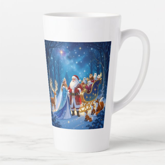 Taza De Café Latte „Weihnachtliche Harmonie“ (Derecha)