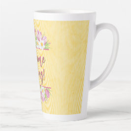 Taza De Café Latte Welcome Spring Tulip and Daffodil