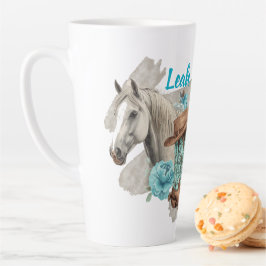 Taza De Café Latte Western Horse 