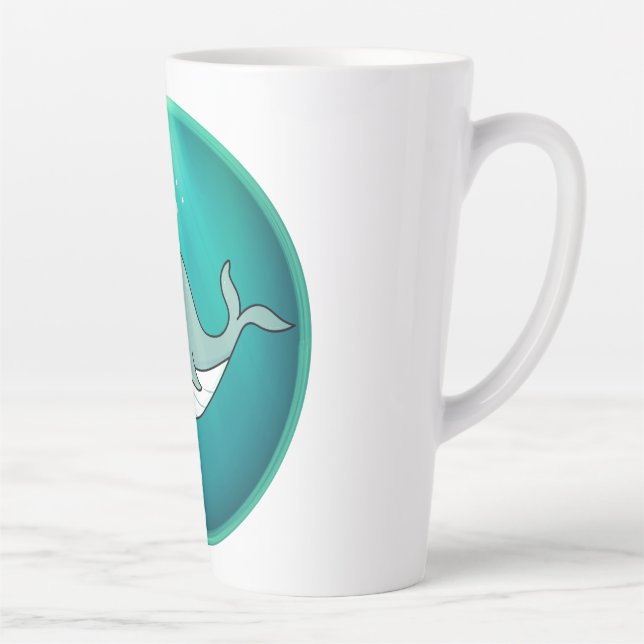 Taza De Café Latte Whale, Sperm Whale, Underwater (Derecha)