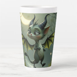 Taza De Café Latte Where moonbeams dance, little mischief awakens. 