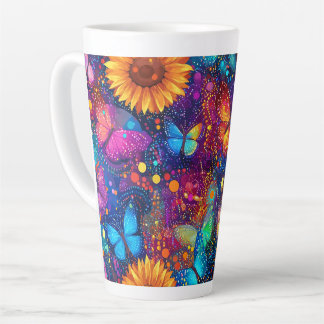 Taza De Café Latte Whimsical Butterfly Dream Latte Mug
