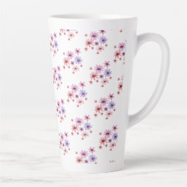 Taza De Café Latte Whimsical Flowers