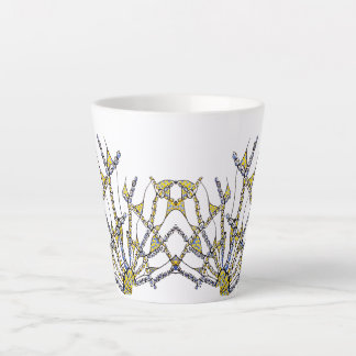 Taza De Café Latte Whimsical Latte Mug (Doodle - dibujado a mano)