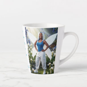 Taza De Café Latte White Iris Fairy